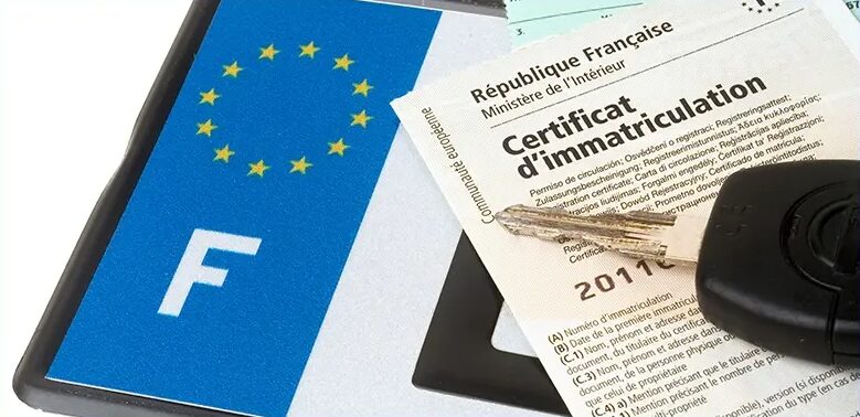 Carte grise, clés de voiture et plaque française pour démarches auto depannage-vehicule Narbonne